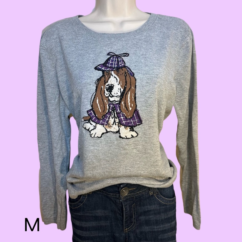 Adorable Detective Hound Design sweater